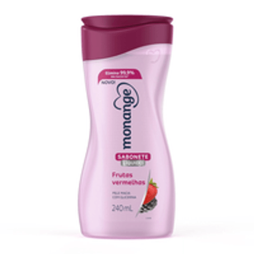 Sabonete Líquido Monange Frutas Vermelhas 240ml