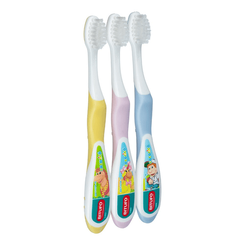 Escova de Dente Infantil Bitufo Cocoricó Grandinhos Ultramacia para 2 a 5 anos