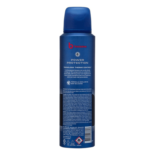 Desodorante Aerossol Antitranspirante Masculino Bozzano Power Protection 150ml