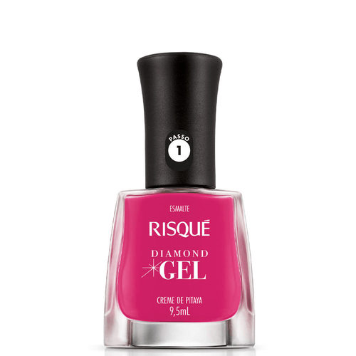 Esmalte Risqué Diamond Gel Creme de Pitaya Rosa Cremoso 9,5ml