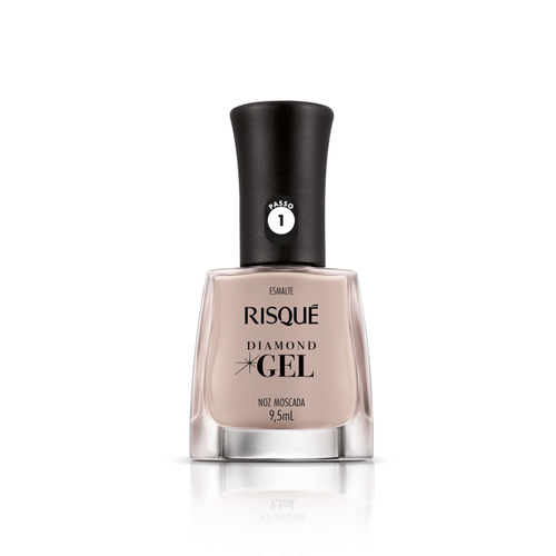 Esmalte Risqué Diamond Gel Noz Moscada Cremoso 9,5ml