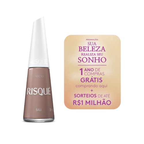 Esmalte Risqué Rosas Cremoso Bali 8ml