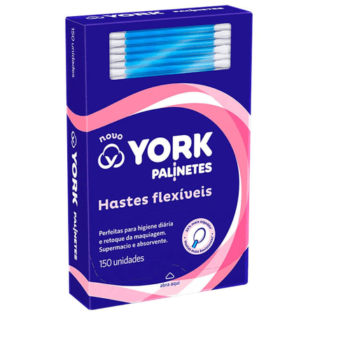 Hastes Flexíveis York Palinetes Caixa 150 Unidades