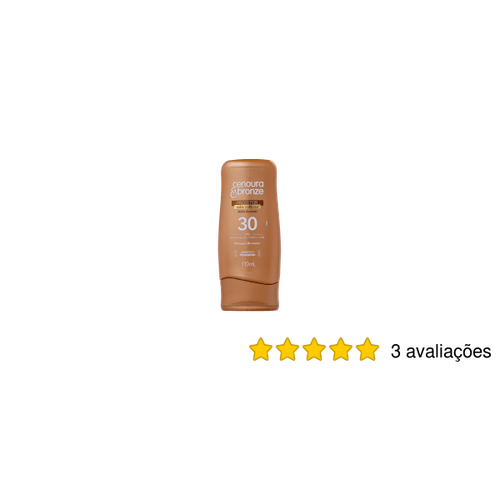 Protetor Solar com Cor FPS 30 Cenoura e Bronze 110ml