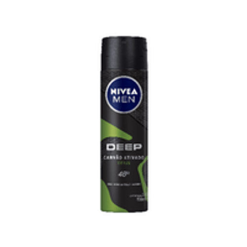 Antitranspirante Aerossol Carvão Ativado Citrus Nivea Men Deep 150ml
