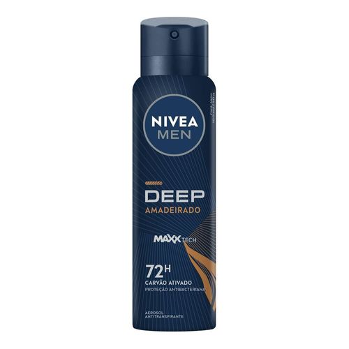 Desodorante Antitranspirante Aerossol Nivea Men Deep Amadeirado 150ml
