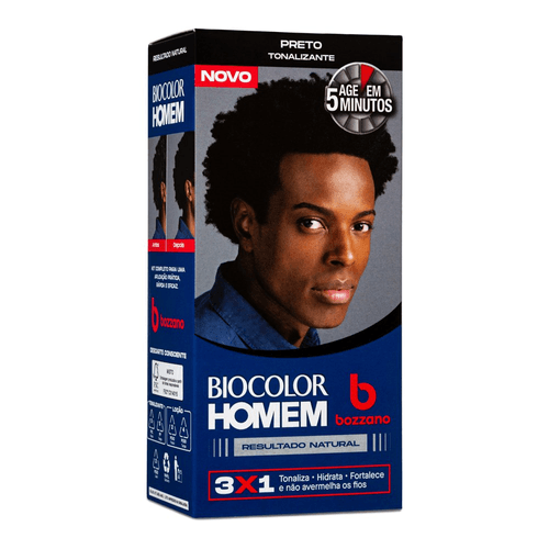 Kit Tonalizante Preto Biocolor Homem
