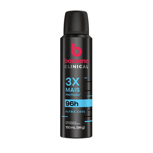 Desodorante Clinical Ultra Cool Antitranspirante Aerossol Bozzano Masculino 150ml
