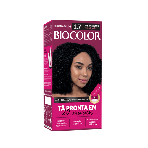 Tintura de Cabelo Biocolor Preto Intenso Noite de Gala 1.7