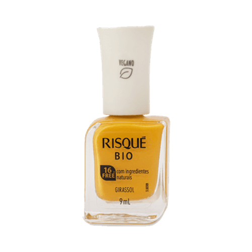 Esmalte Risqué Bio Amarelo Cremoso Girassol 9ml