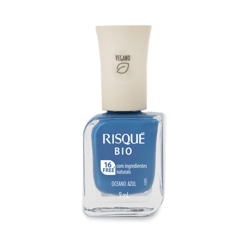 Esmalte Risqué Bio Azul Cremoso Oceano Azul 9ml