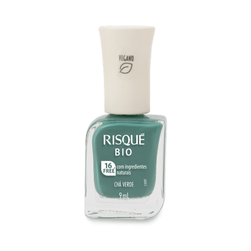 Esmalte Risqué Bio Verde Cremoso Chá Verde 9ml