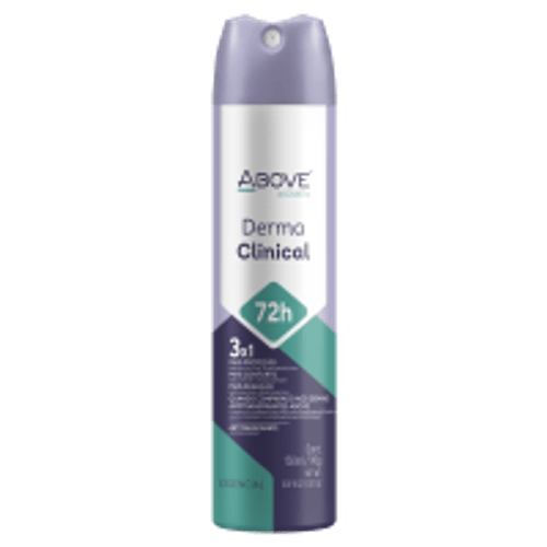Antitranspirante Aerossol Essencial 3x1 72h Above Women Derma Clinical 150ml Spray