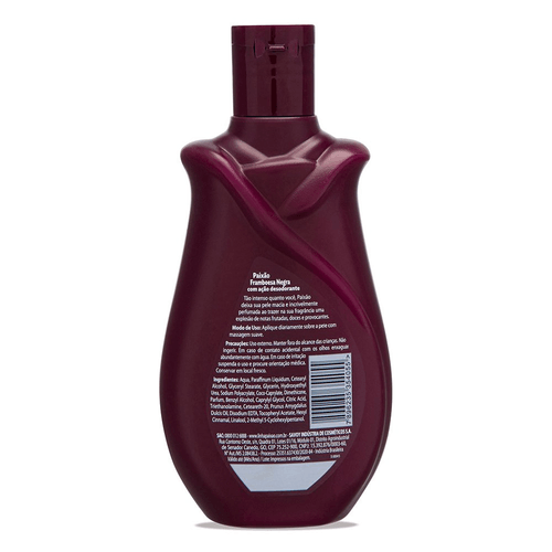 Loção Hidratante Paixão Framboesa Negra com ação desodorante 200ml