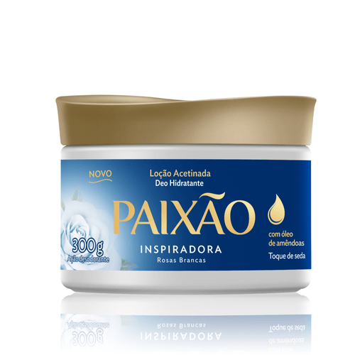 Loção Corporal Deo-Hidratante Acetinada Inspiradora Paixão Pote 300g