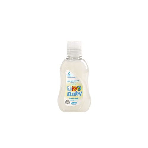 Sabonete Bebê Líquido da Cabeça aos Pés 123 Baby Frasco 200ml