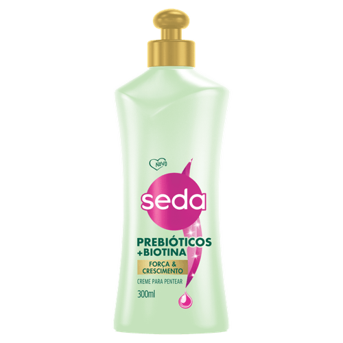 Creme para Pentear Força & Crescimento Seda Prebióticos + Biotina Frasco 300ml 295,8g
