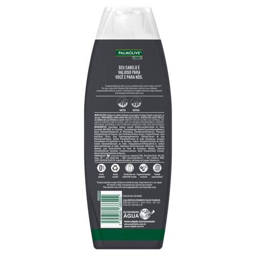 Shampoo Anticoceira com Extrato de Eucalipto Palmolive Men Frasco 350ml