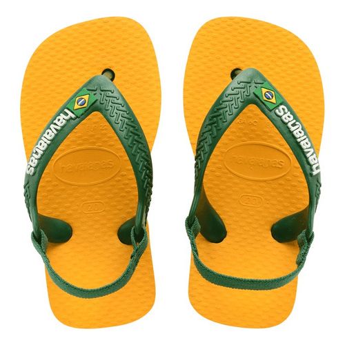 Chinelo Amarelo Pop/Amazônia
 New Baby Brasil Logo Havaianas Kids e Baby n° 23/24