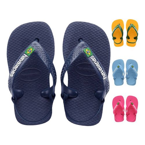 Chinelo Amarelo Pop/Amazônia New Baby Brasil Logo Havaianas Kids e Baby n° 20