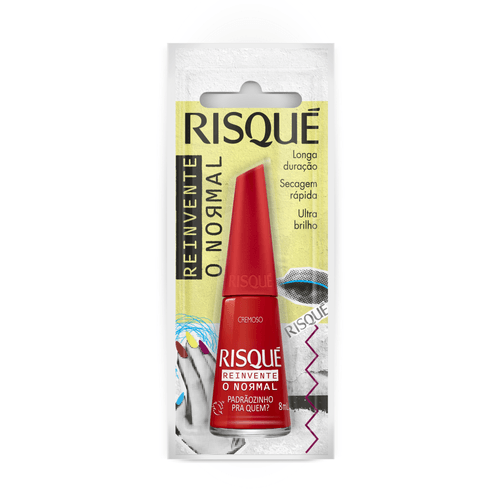 Esmalte Cremoso Padrãozinho pra Quem? Risqué Reinvente o Normal Blister 8ml