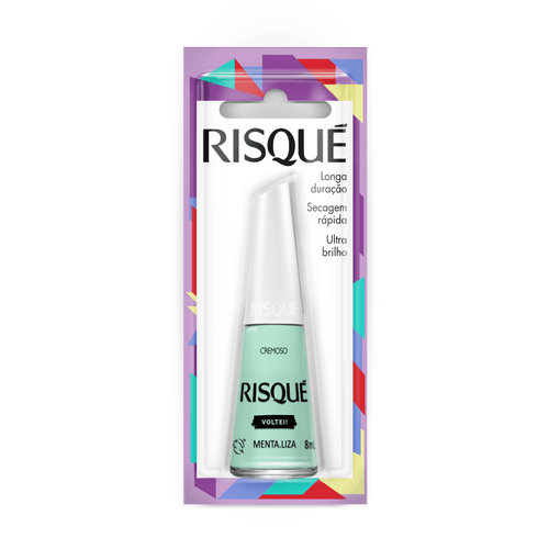 Esmalte Cremoso Ultrabrilho Menta.liza Risqué Blister 8ml