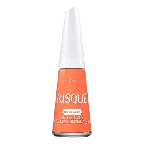 Esmalte Cremoso Ultrabrilho Antes Sol que Mal Iluminada Risqué Blister 8ml