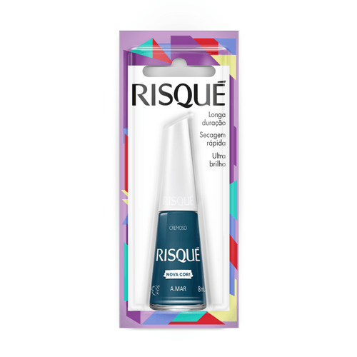 Esmalte Cremoso Ultrabrilho A.Mar Risqué Blister 8ml