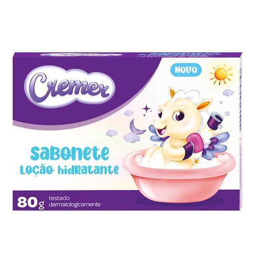 Sabonete Infantil Barra Loção Hidratante Cremer Caixa 70g