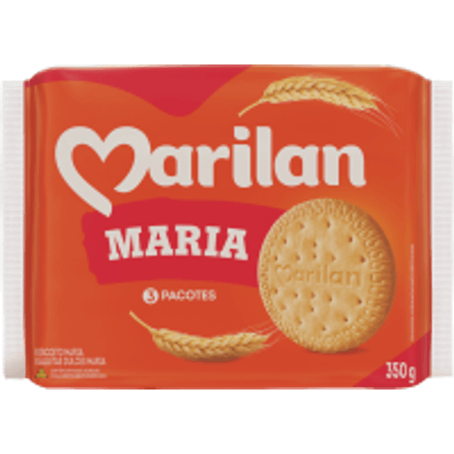 Biscoito Maria Marilan Pacote 350g 3 Unidades