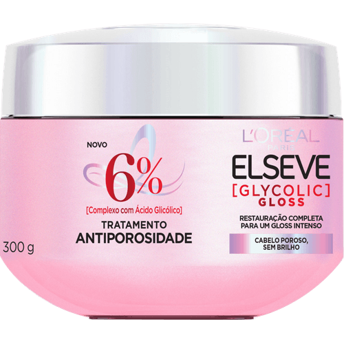 Tratamento Antiporosidade L'Oréal Paris Elseve Glycolic Gloss, 300G