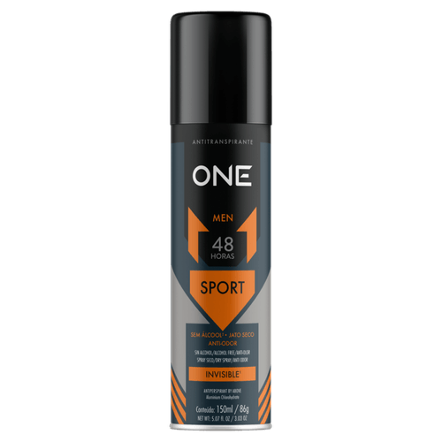 Antitranspirante Jato Seco Invisible Sport 48 Horas One Men 150ml Spray