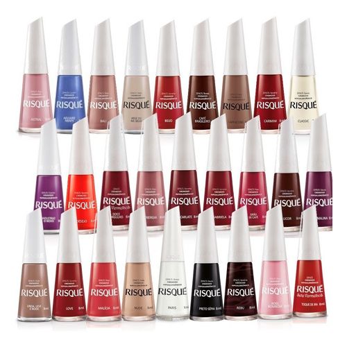 Esmalte Risque Sete Vermelhos Cremoso Doce Orgulho 8ml