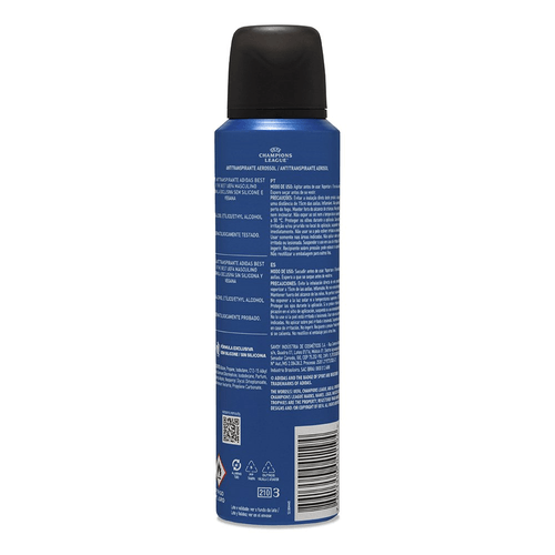 Desodorante Adidas Masculino Aerossol Antitranspirante UEFA 150ml