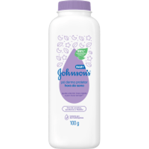 Talco Dermo Protetor Johnson's Baby Hora do Sono Frasco 100g