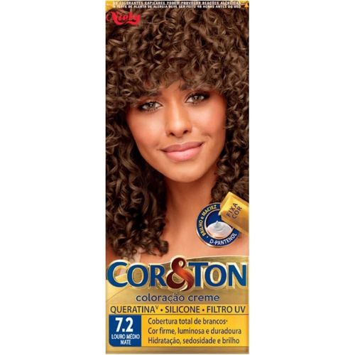 Coloração Niely Cor&Ton Louro Médio Matte 7.2