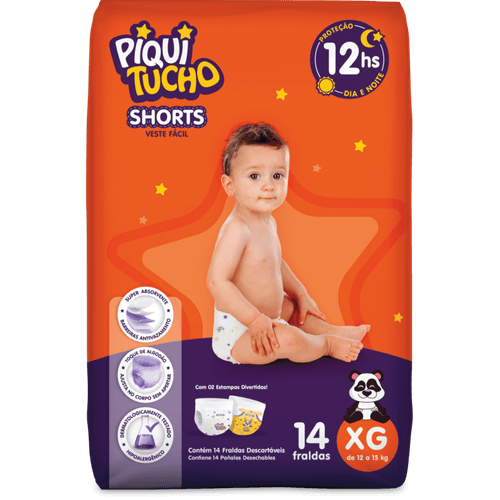 FRALDA  SHORTS PIQUITUCHO JUMBINHO EG14UN