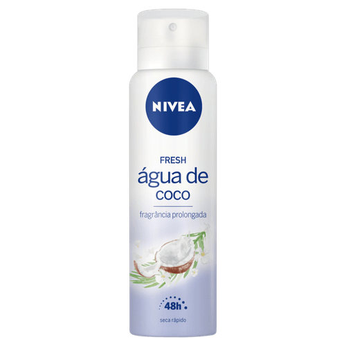Desodorante Aerossol Água de Coco 48h Nivea Fresh 150ml Spray