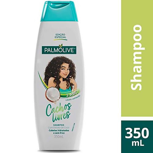 Shampoo Extrato de Coco Kera Ceramide Serum Palmolive Cachos Livres Frasco 350ml