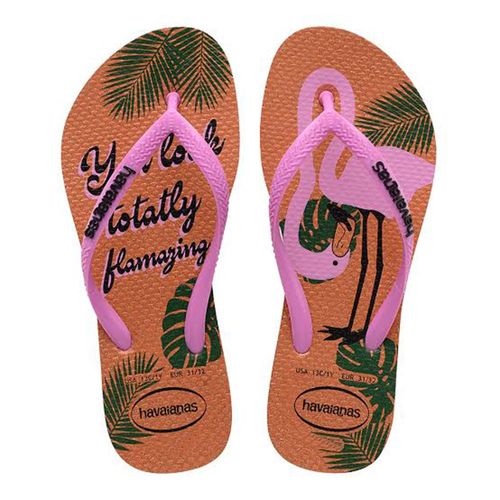 Sandália Havaianas Kids Slim Rosa Ballet Nº 25/26 Par