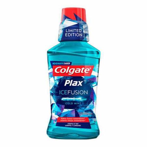 Enxaguante Bucal Zero Álcool Cold Mint Colgate Plax Ice Fusion Frasco 250ml