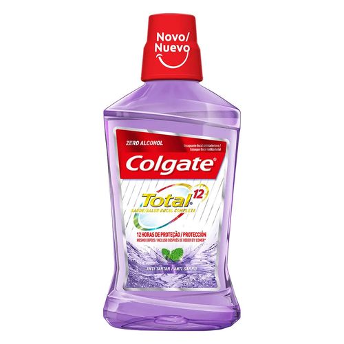 Enxaguante Bucal Antibacteriano Zero Álcool Colgate Total 12 Frasco 250ml