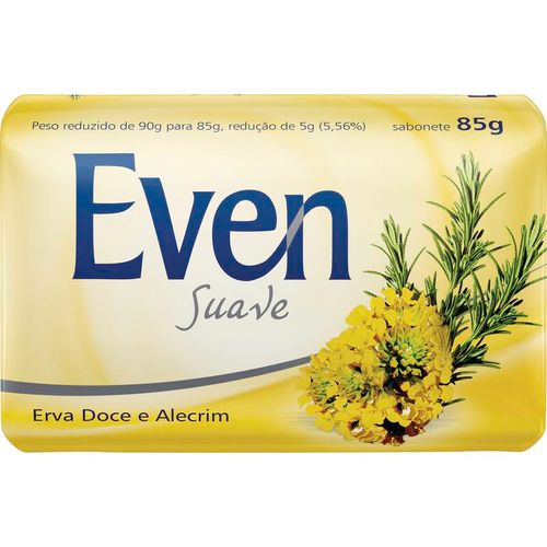 Sabonete Barra Erva-Doce e Alecrim Even Envoltório 85g