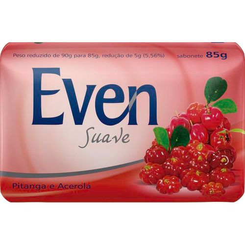 Sabonete Barra Pitanga e Acerola Even Envoltório 85g