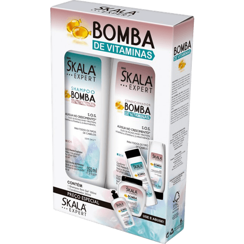 Kit Skala Shampoo+condicionador 325ml Bomba De Vitamina