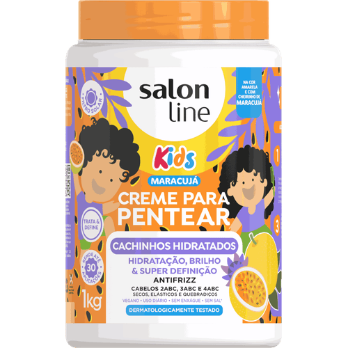CREME  PENTEAR  SALON LINE KIDS HIDRATADOS  MARACUJA  1KG