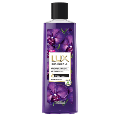 Sabonete Líquido Corporal Orquídea Negra Óleos Hidraflorais Lux Botanicals Frasco 250ml