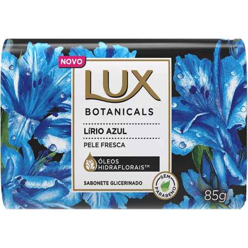Sabonete em Barra de Glicerina Lírio Azul Lux Botanicals Envoltório 85g
