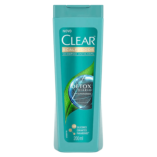 Shampoo Anticaspa Clear Botanique Detox Diário Frasco 200ml