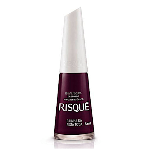 Esmalte Cremoso Rainha Da Pista Toda Risqué Escuros Blister 8ml